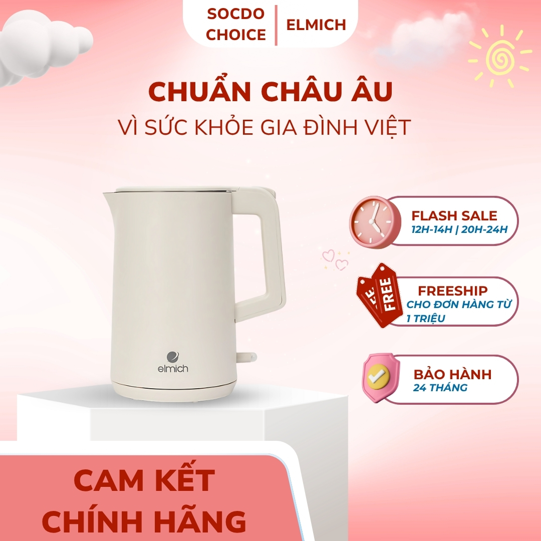 Ấm đun nước siêu tốc Elmich KEE9144 dung tích 1.7L