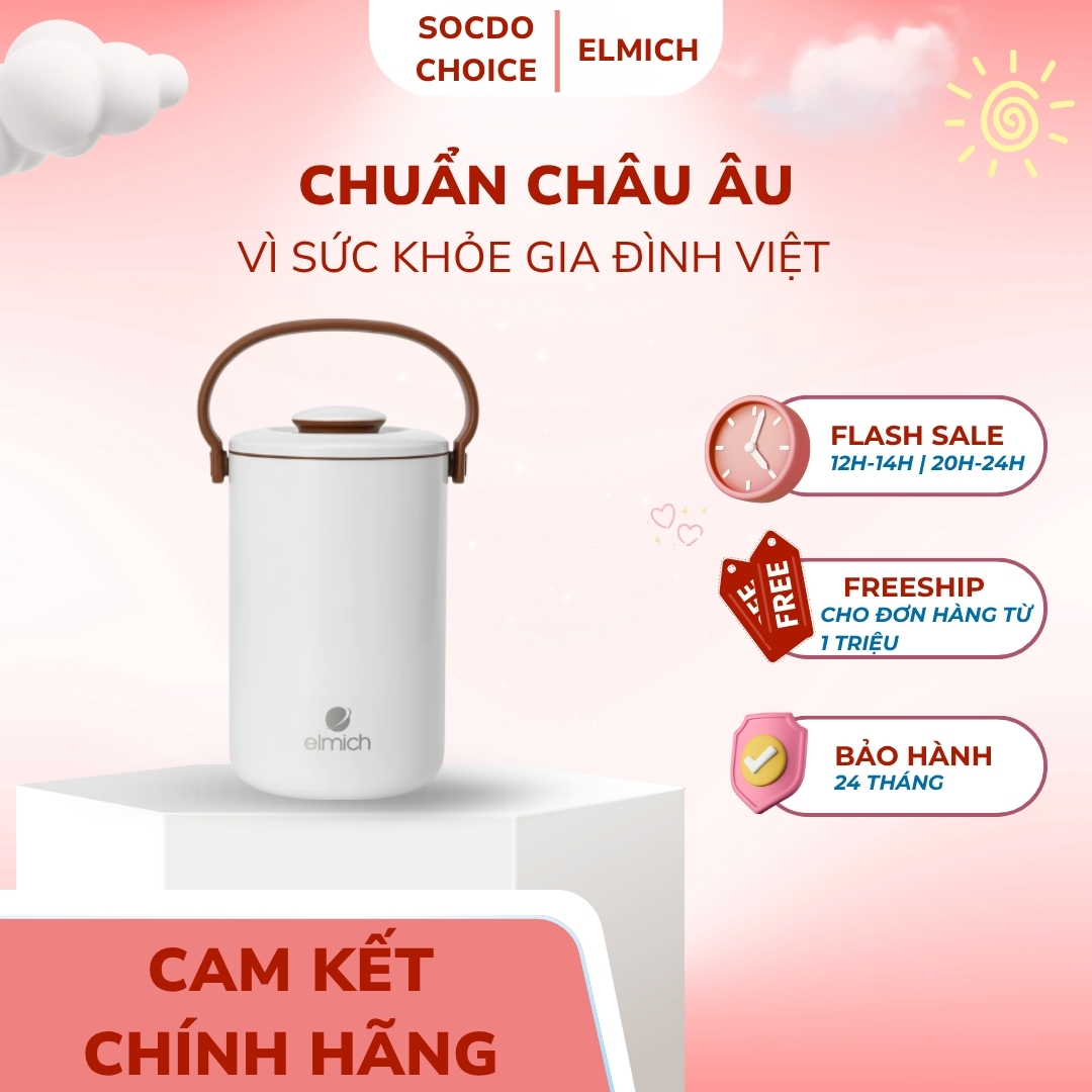 Hộp cơm giữ nhiệt inox 304 Elmich EL8377 dung tích 2L