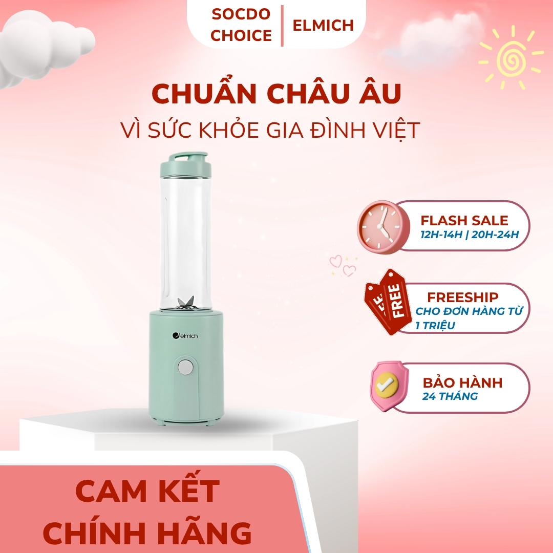 Máy xay sinh tố mini Elmich BLE9244 dung tích 600ml